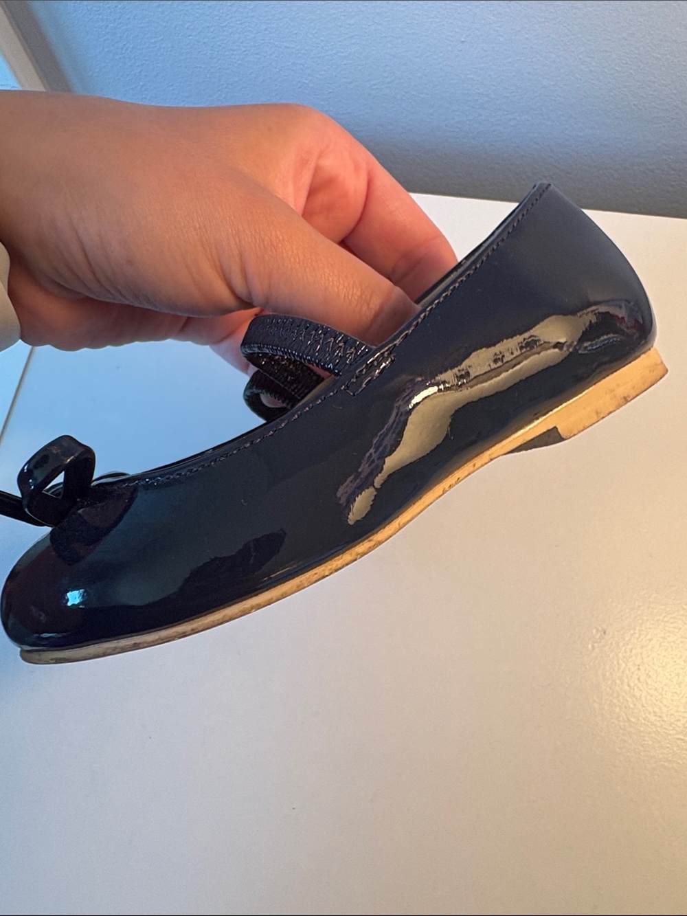Janie & Jack navy ballet flats - Picture 5 of 6
